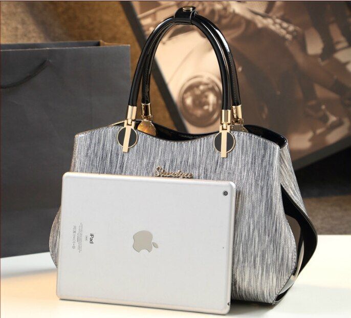 Pillow Shoulder Bag Patent Leather Handbags Messenger Clutch 33*13*22/29*12*20CM