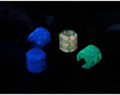 Luminous Resin Snakeskin Knife Pendant EDC Paracord Lanyard Keychain Accessories