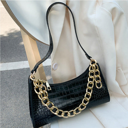 Women's Bag Pattern PU Leather Tote Shoulder Bags Women Texture Zipper Handbags