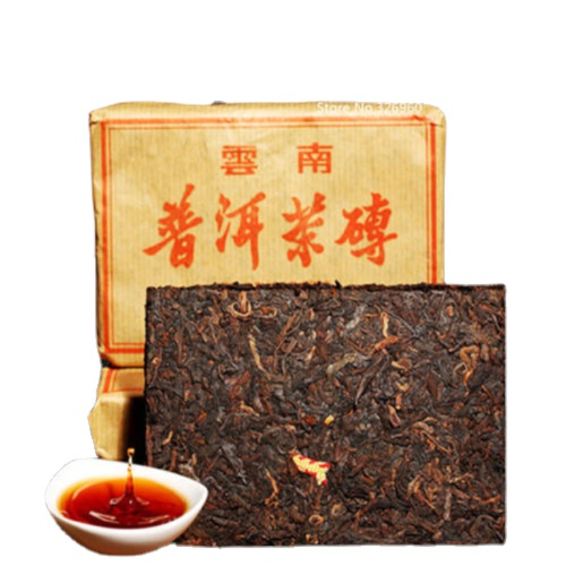 organic Traditional Ancient Ripe Puer Tea Organic Pu'er Black Tea Brick 100g