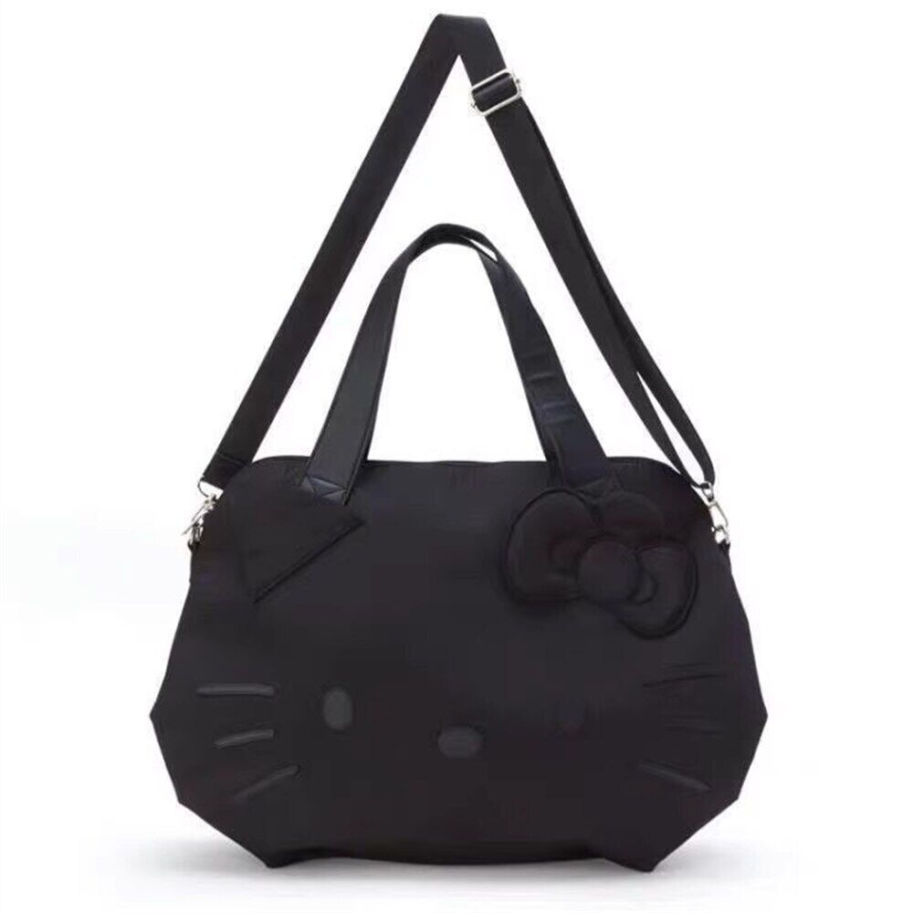 Hello Kitty Black Shoulder Bag Portable Multifunctional Luggage Bag Handbag