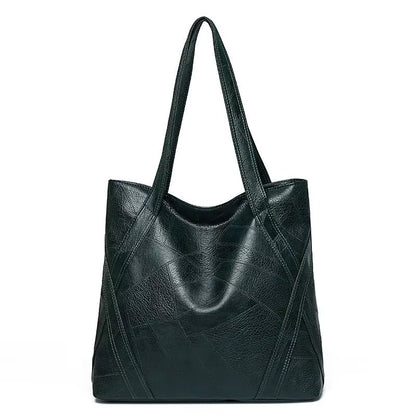 Fashion Women's Ladies Faux Leather Tote Bag Shopper Shoulder Bag Handbag