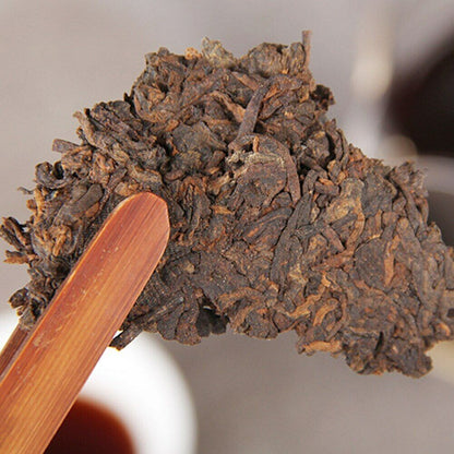 357g 2020 Chuan Shi Jia Ming Ripe Puer Tea Old Tree Pure Material Shu Puerh Tea