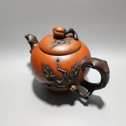 Vintage China Yixing Purple Clay Teapot Zisha Handmade Ceramic Exquisite Teaware