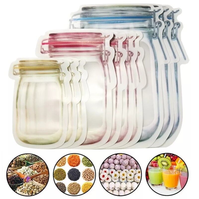 Recipientes Flexibles De Silicona Frascos Contenedores Envases De Alimento 10Pcs