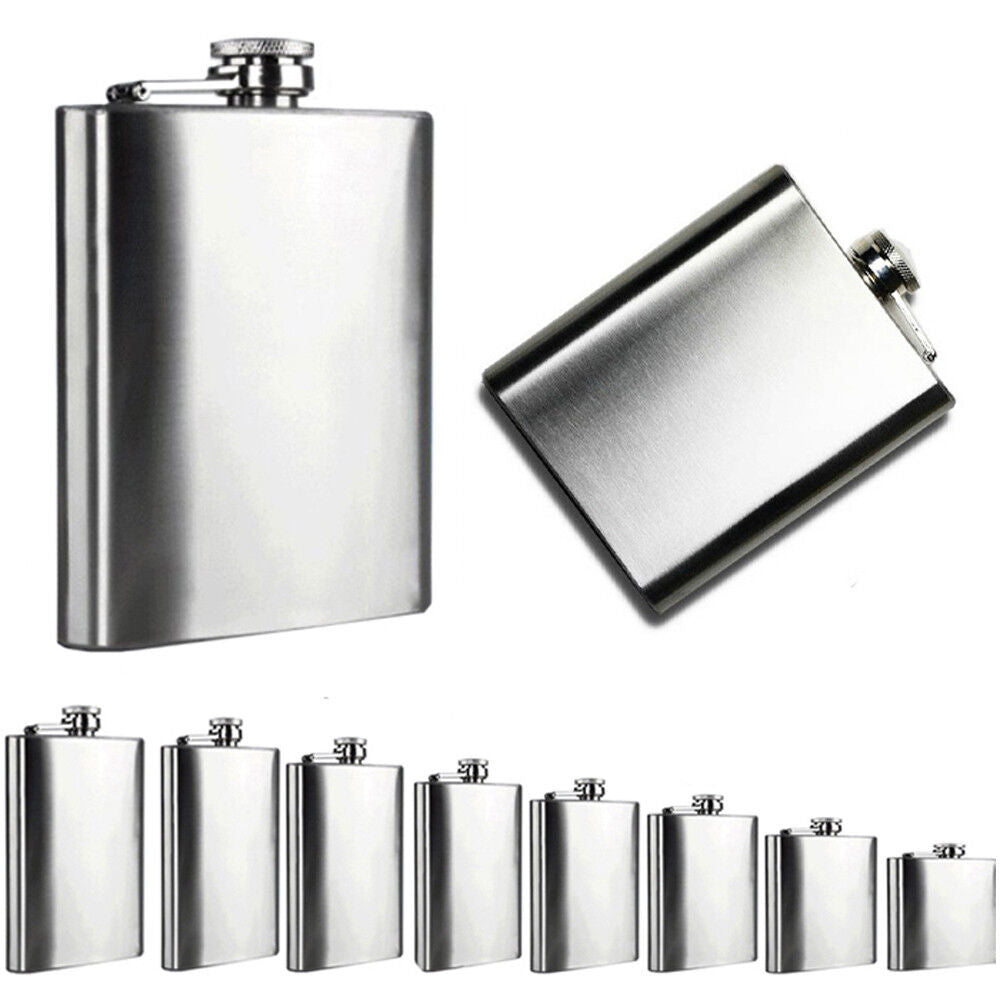 Hip Flask Stainless Steel Flagon High Quality Portable Wine Whisky Pot Drinkware
