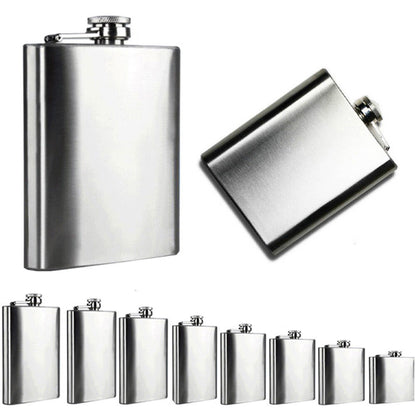 Hip Flask Stainless Steel Flagon High Quality Portable Wine Whisky Pot Drinkware