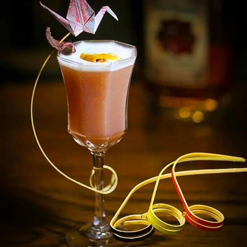 Cocktail Stick 50Pcs Disposable Bamboo Tie Knotted Skewers Wine Food Fruit Picks