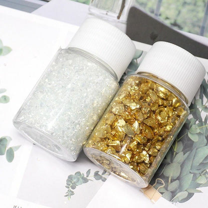 40g Small Gravel Crystal Glass Sand Filler UV Resin Jewelry Crafts Making Supply