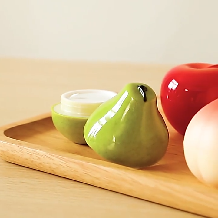 Empty Plastic Bottle 30ml Fruits Shape Reusable Jar Sample Face Cream Containers
