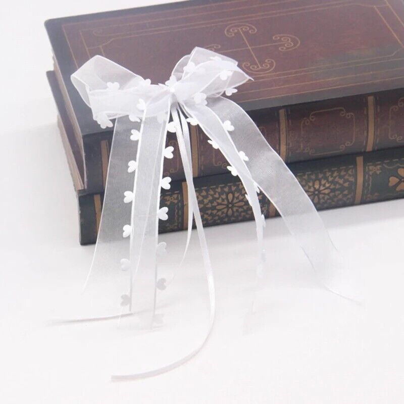 Party Decoration 30Pcs Polyester DIY Birthday Pull Gift Wrapping Car Bow 12x25cm