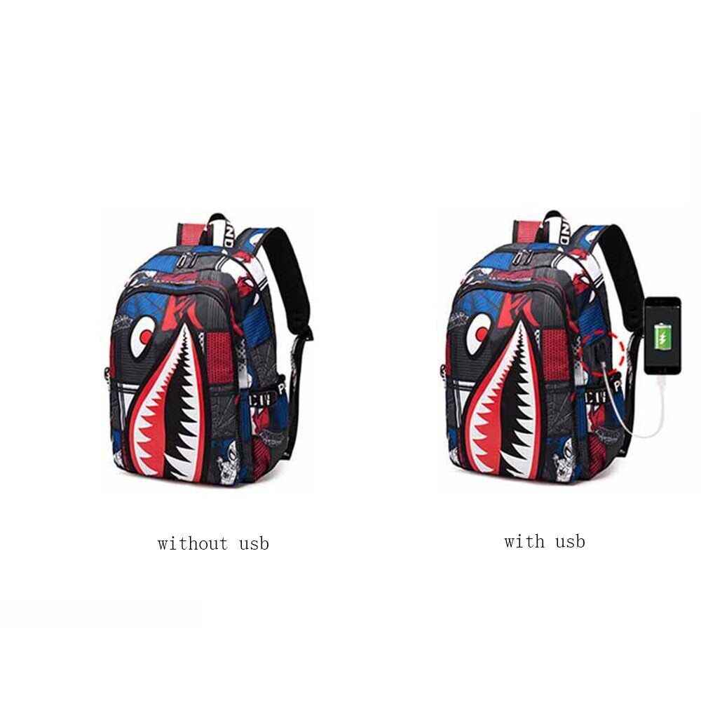 Backpack Elementary Bookbag Travel Cartoon Print Primary School Student Backpack