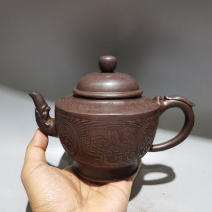 vintage chinese yixing purple clay teapot zisha ceramic exquisite teaware art