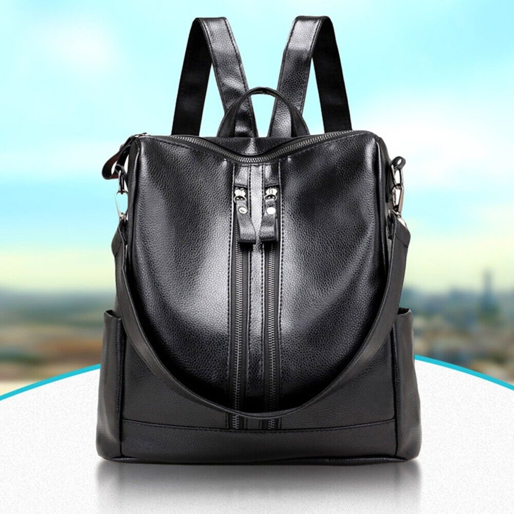 Women Leather Travel Backpack Handbag Shoulder School Bag Rucksack Satchel