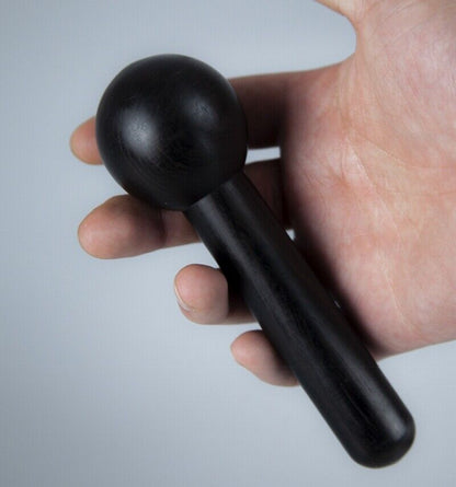 5.5" Ebony Wood Ball Massage Spa Foot Hand Reflexology Health Therapy Tool