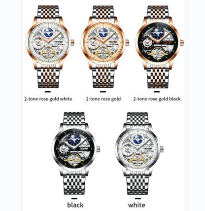 Tevez fashion men's fully automatic mechanical wrist watch