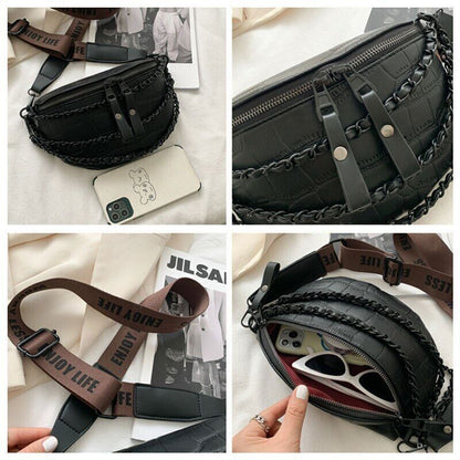 Chain Waist Bag Pack Women Waist Belt Bags Pattern Pack Fashion Waist Pack