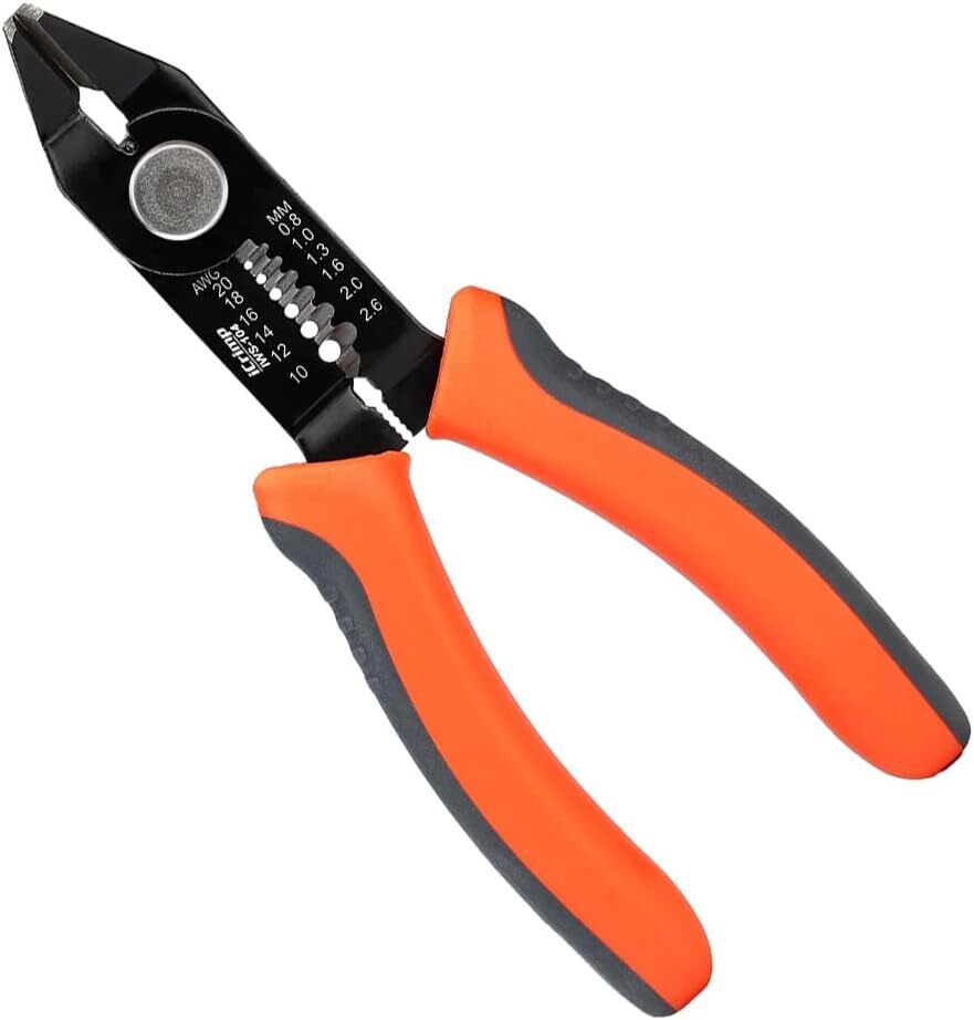 IWISS 5-in-1 Electricians Pliers Wire Stripper Cable Cutters Crimping Hand Tool