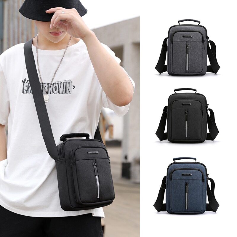 Men Crossbody Bags Sturdy Nylon Men's Shoulder Bag Travel Bags