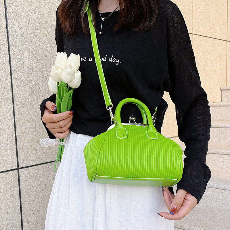 Pleated Handbag with Handle Shoulder Bag Women Clutch Purses Crossbody Bag