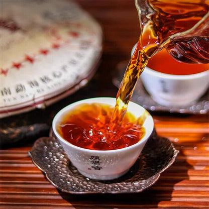 357g China Ripe Pu-erh Tea Cooked Puerh YunnanMenghai Dayi Grade 7572 Tea