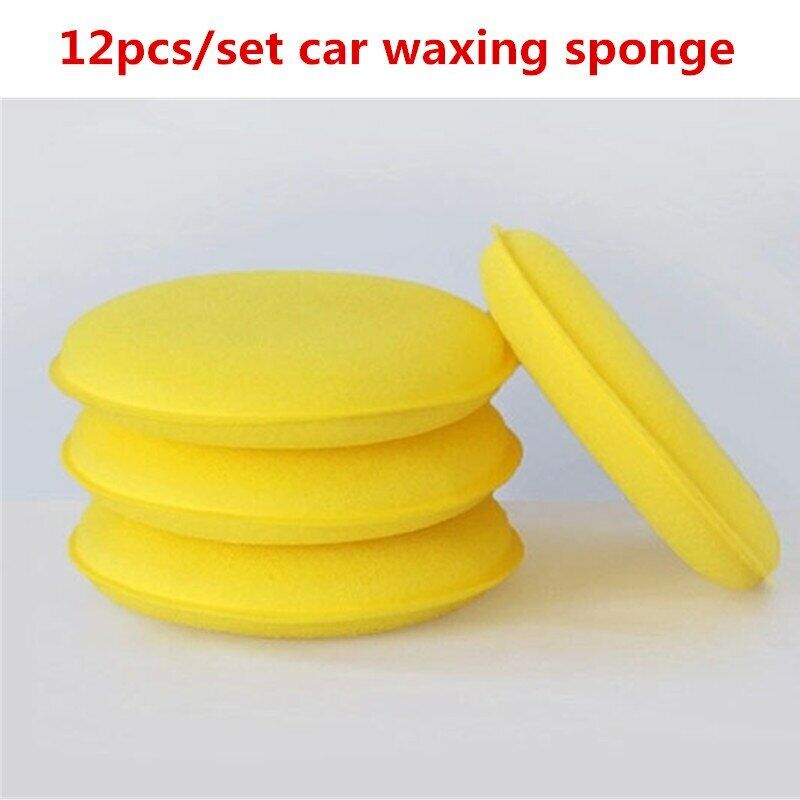 Waxing Towel Sponge Brush Auto Wax Polish Foam Sponge Automotive Care 12Pcs/Set