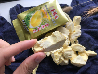 泰国原装进口金枕头榴莲干210g/包 冻干榴莲水果干特产零食 Thailand Imported Golden Pillow Dried Durian