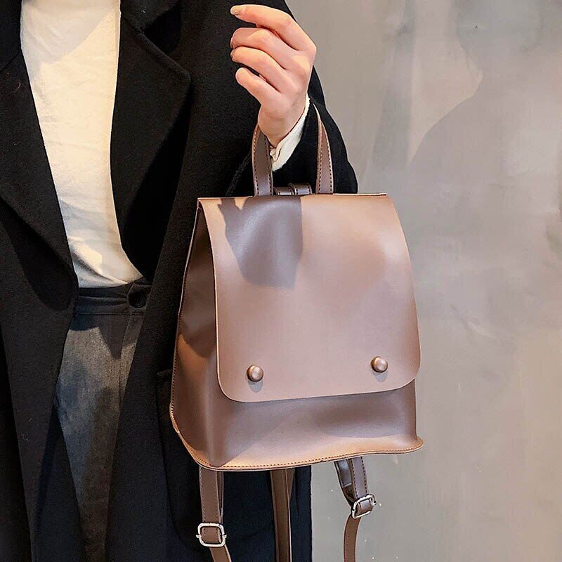 Women's Backpack PU Leather Shoulder Bag Ladies Tote Bags Backpack