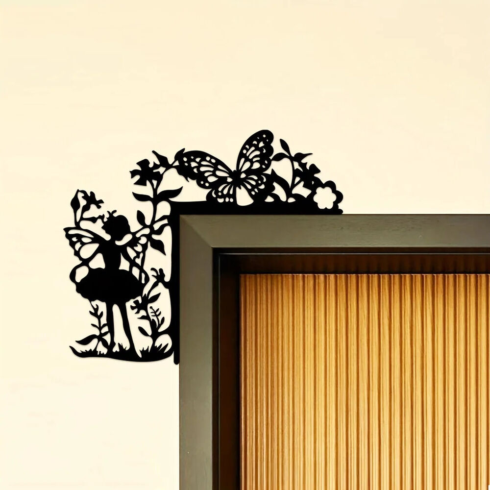 1pc Metal Elf Decoration Wall Sticker Door Corner Decoration,Door Frame Corner