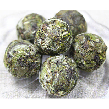 Small Pearl bai mu dan cake,Chinese white tea balls,Pai Mu Tan Peony tee