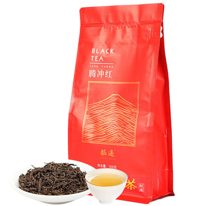 168g Yunnan TENG CHONG Black Tea Jibian High Mountain Tengchong Dianhong Tea Red
