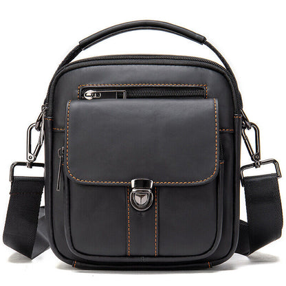 100% Genuine Leather Men's Messenger/Shoulder Bag Small Handbags Crossbody Bags