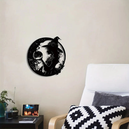 1pc Metal Witch Wall Art - Add A Terrible Touch To Your Home Decor