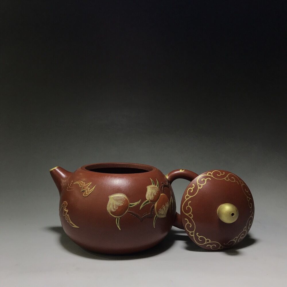 vintage chinese yixing purple clay teapot zisha ceremony teaware collection rare