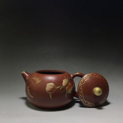 vintage chinese yixing purple clay teapot zisha ceremony teaware collection rare