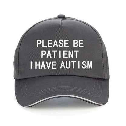 Please Be Patient I Have Autism Letter Print Baseball Cotton Hat Cap Men Women