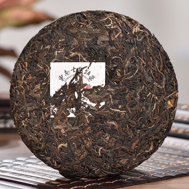 357G Icelandic Raw Tea Cake Yunnan Pu'er Tea Qizi Cake 300-year-old Ancient Tree