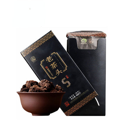 Ripe Cha Pu'er 5 Years Aged Puer Tea LAO CHA TOU * Ba Jiao Ting Pu-erh 400g