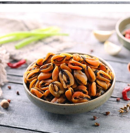 Snacks Chinese Food Seafood Dried Mussel Haihong中国小吃贻贝壳菜青口贝干货 海虹淡菜干 health food
