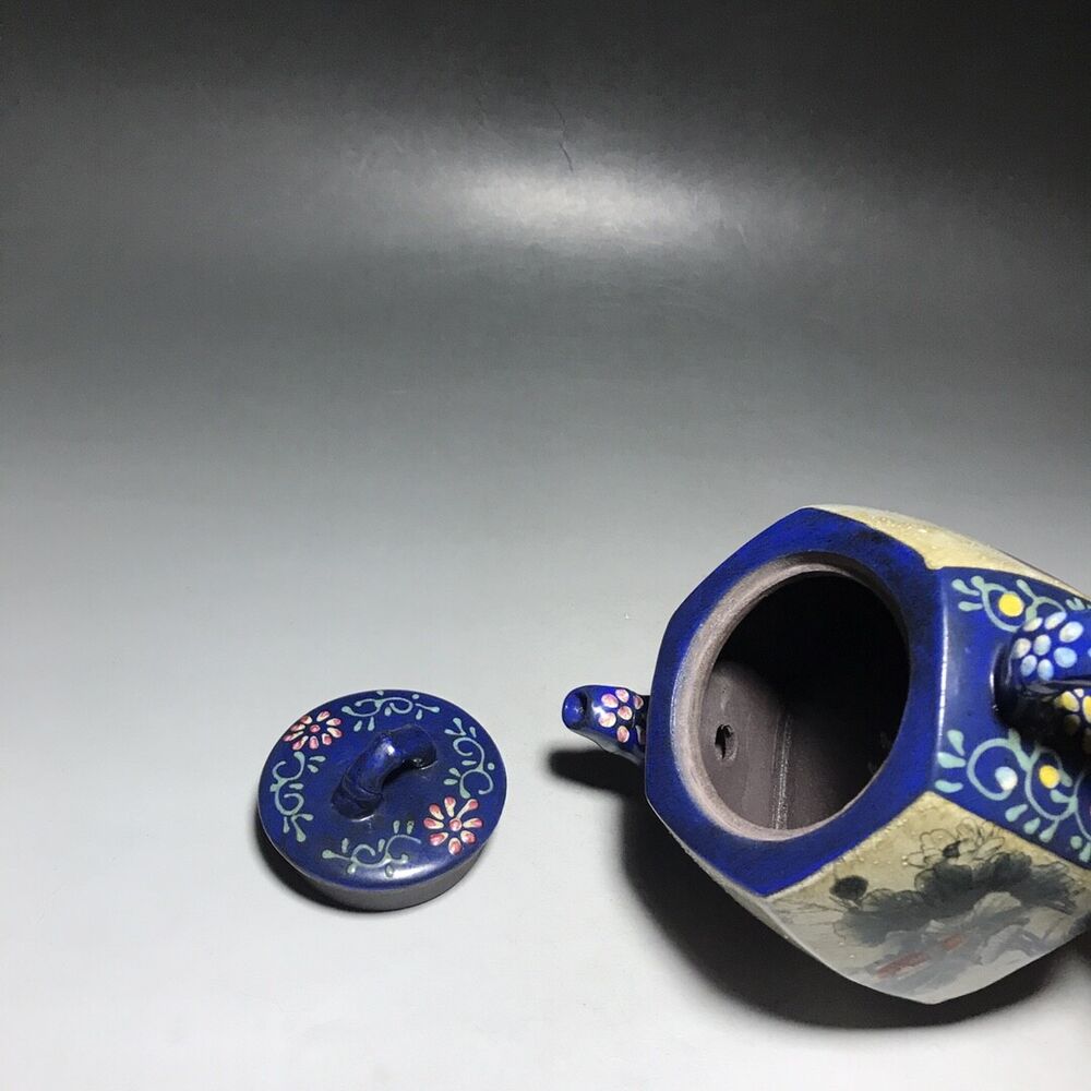 vintage chinese yixing purple clay teapot zisha ceremony teaware collection rare