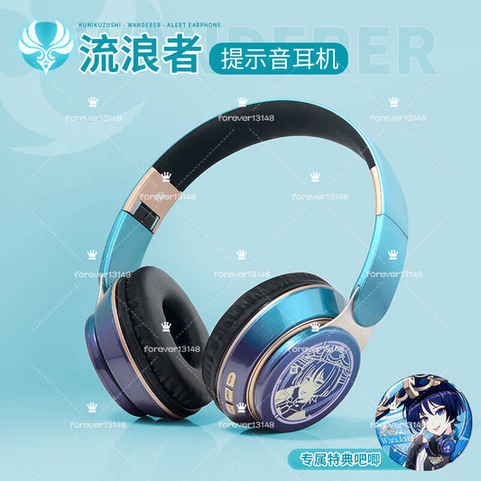 Genshin Impact Wanderer Balladeer Cosplay Wireless Bluetooth Headset Foldable