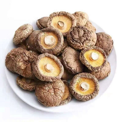 Dried Shiitake Mushrooms Wooden Natural Kitchen Food Natural Fungus