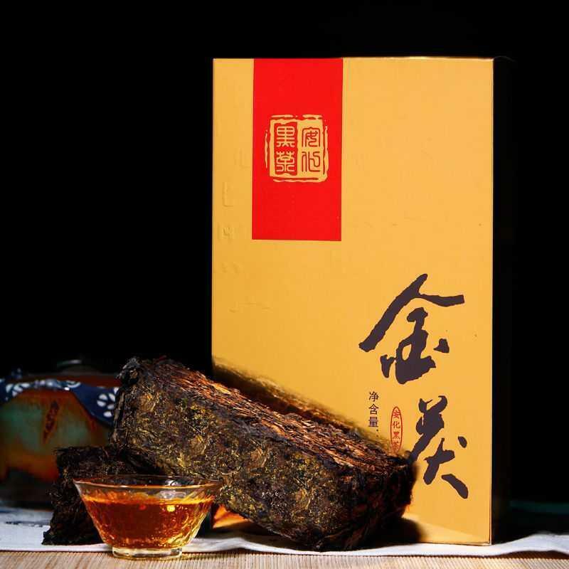 Chinese Tea Hunan Anhua Jinhua Black Brick Tea * Fuzhuang * Jinfu Brick Tea-