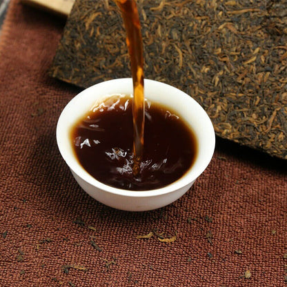 2024 250g Yongzhen Shu Puer "Palace Puer Tea Brick" Ripe Puer Premium Organic