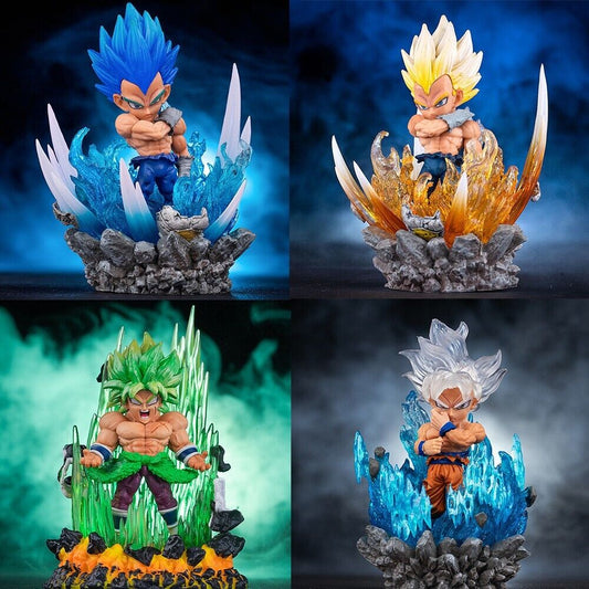 Dragon Ball Super Saiyan Goku Broly Vegeta PVC Action Figure Statue Model Toys
