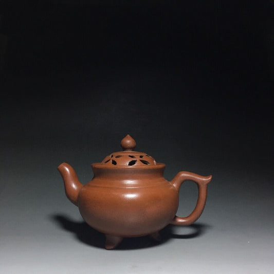 Chinese Yixing Zisha Clay Handmade Exquisite Teapot（：三足壶 底款：陈正明）