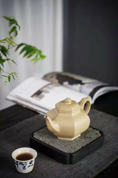 350cc chinese Yixing Handmade Zisha Green ClayTeapot XiaoYing Hu Tea Pot