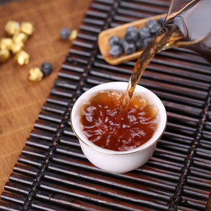 Yunnan Puer Tea CHAGAO Shu Pu'er Resin Tea Paste Ripe Puerh Cream Balls Shape