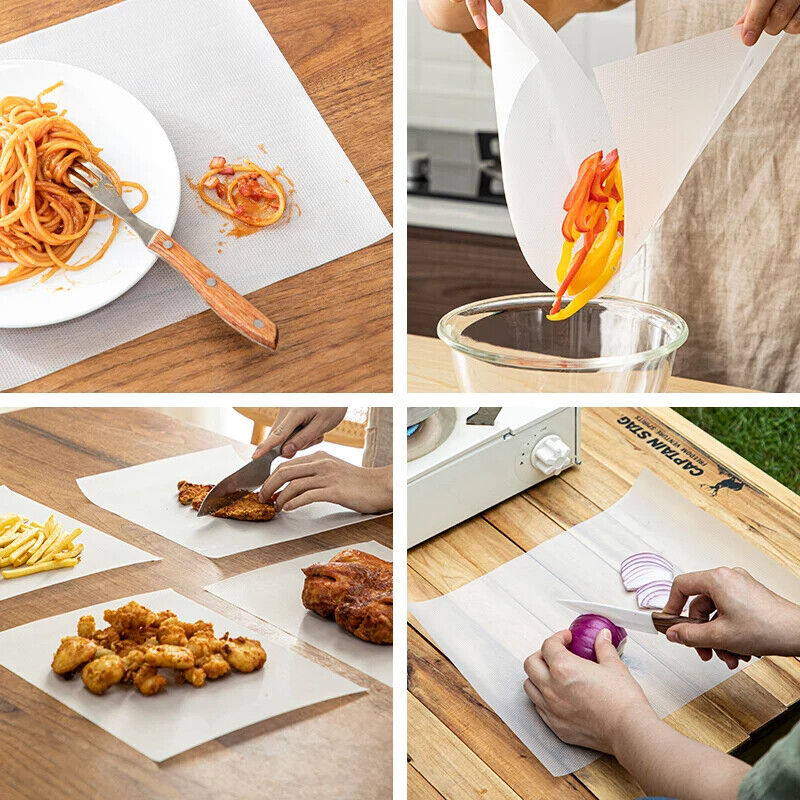 Disposable Cutting Board Mat Plastic BPA Free Non-Slip Chopping Block Pad Sheets