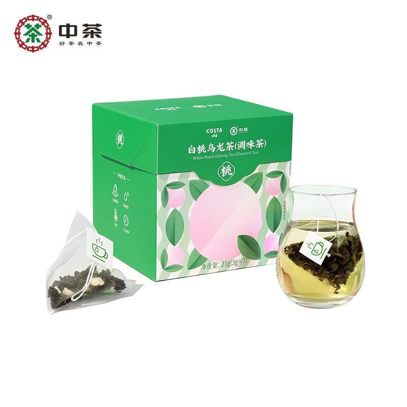COFCO Herbal Tea White Peach Oolong Tea Cold Brew Hot Brew Bag Flavored Tea 21g
